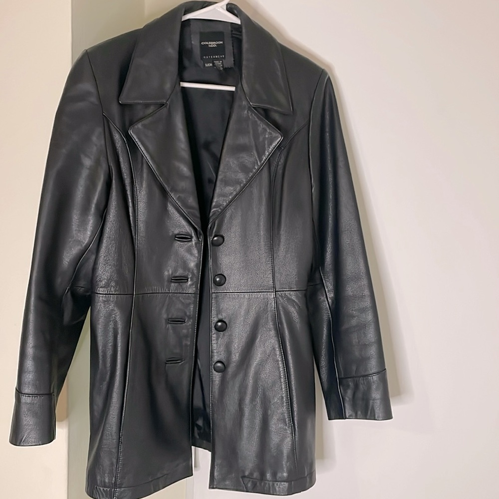 Colebrook & co. Black leather jacket women’s